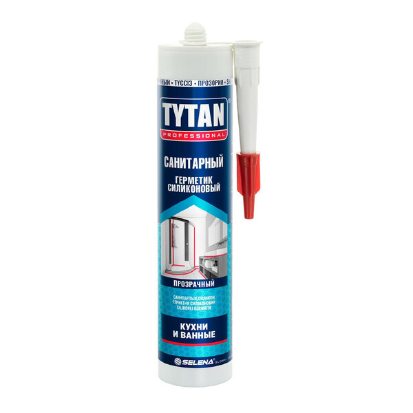 TYTAN Professional герметик силиконовый санитарный, бесцветный, 280 мл (12)
