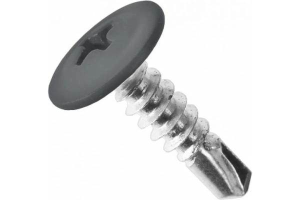 Саморез ШСММ прессшайба сверло 4,2х32 RAL7024 (1000шт)