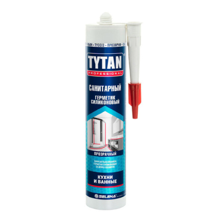 TYTAN Professional герметик силиконовый санитарный, бесцветный, 280 мл (12)