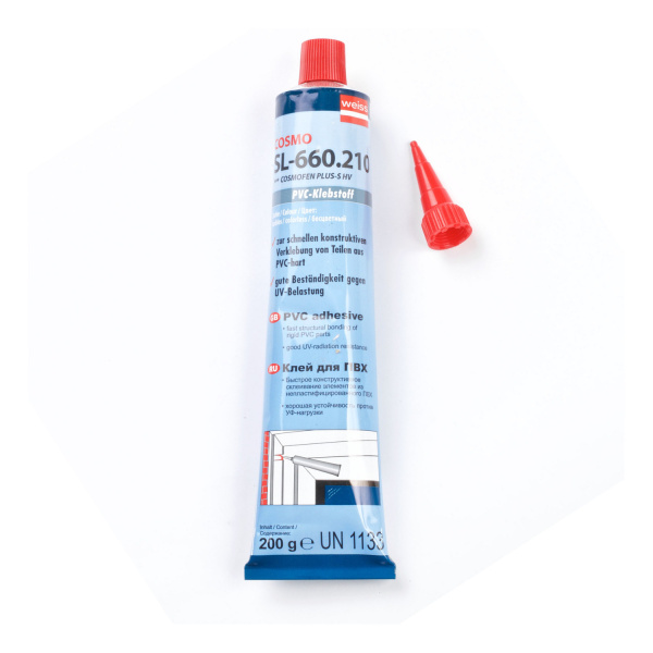 COSMOFEN PLUS HV (SL-660.210), клей для ПВХ жесткий, бесцв, 200г (50)