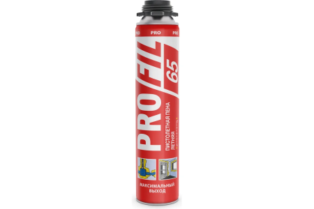 SOUDAL PROFIL PRO Пена монтажная пистолетная 65л, зимняя -10С, 820мл (12)