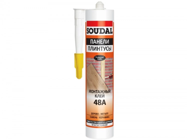 SOUDAL Клей для стеновых панелей каучуковый 48А, 280мл (15)