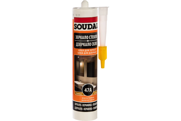 SOUDAL Клей для зеркал каучуковый 47А, 280мл (15)